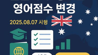 호주 졸업비자 영주권 영어점수