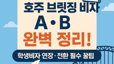 호주 브릿징 비자 A B 완벽 가이드