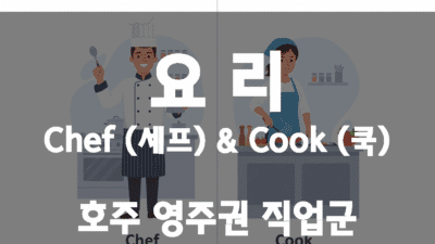 호주 영주권 직업군 – 요리