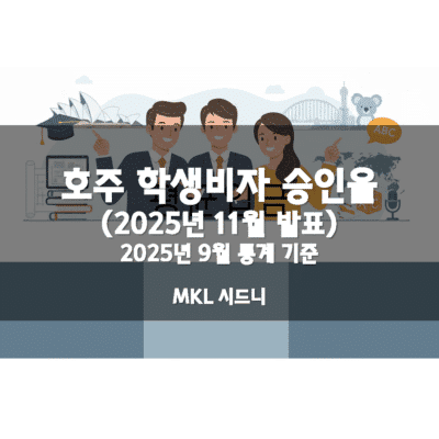 호주 학생비자 승인율 (2025년 11월 발표)