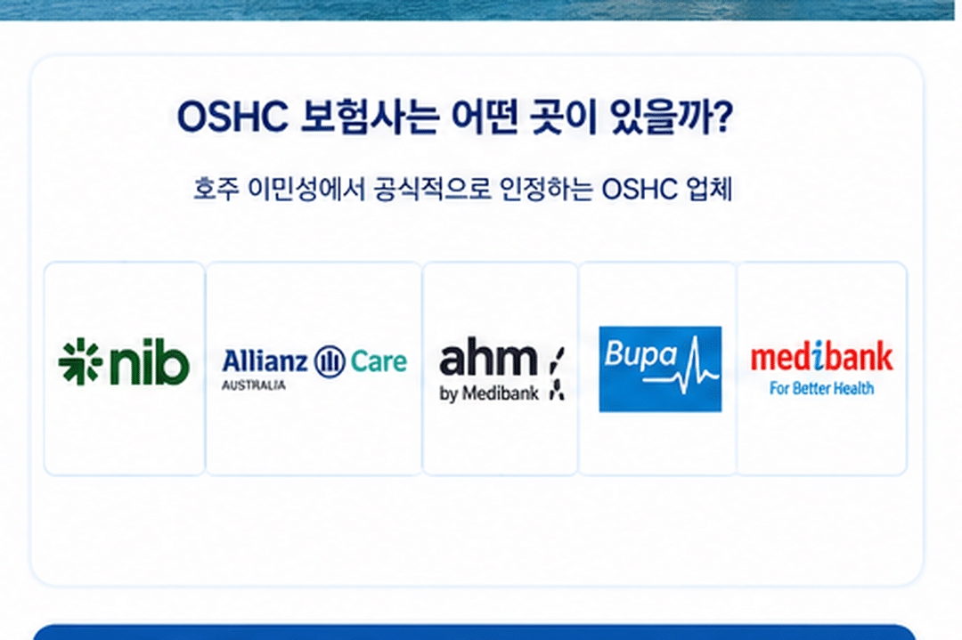 호주 학생보험 OSHC 비교 총정리 (2026년 기준)