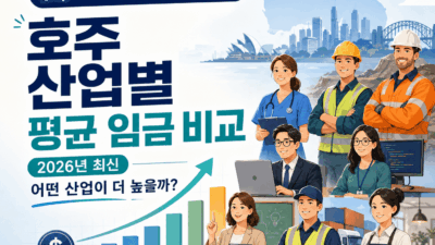 호주 산업별 평균 임금 차이 (2026년)